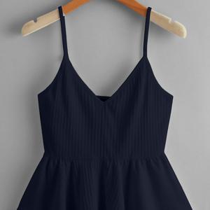 TEMU 새로운 봄 여름 가을 여성용 솔리드 컬러 플리츠 캐주얼 조절 가능한 스파게티 스트랩 탑