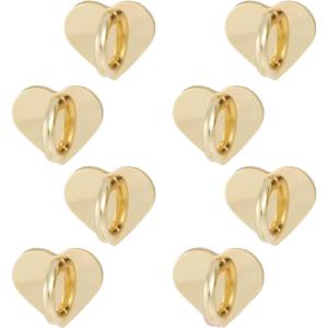 TEMU 8개 세트 귀여운 핸드폰 링 홀더, 스티커형 휴대폰 고리 그립 메탈 루프 스탠드 - 케이스 & 태블릿용 DIY 액세서리 (골드)|핸드폰케이스|휴대폰케이스|핸드폰거치대