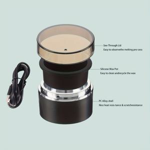 TEMU 10ml 용량 손바닥 크기 디자인, 미니 USB 왁스 워머 포트 포함, 휴대용 10분 빠른 히터 - 코, 귀, 얼굴, 눈썹, 입술, 비키니, 겨드랑이 왁싱용 - 쉬운 세척, 컴팩트 홈 & 여행용 왁스 히터, 제모용