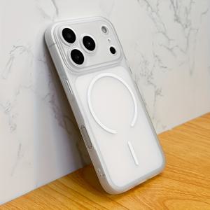 TEMU 폰 케이스: 럭셔리 울트라 씬 매트 투명 소프트 케이스, 아이폰 17 프로 맥스 에어 16 15 14 13 12 11 프로 맥스 플러스 호환, 마그네틱 무선 충전, 17프로 케이스, 카메라 렌즈 보호, 스킨 감촉, 충격 방지 커버