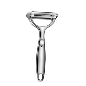 TEMU 2026년형 창의적인 2-in-1 아연 합금 감자 필러 및 강판, 스테인리스 스틸 408, 휴대용 주방 도구, 공간 절약, 다용도 조리 도구 대체, 간편한 보관, 가정용으로 적합