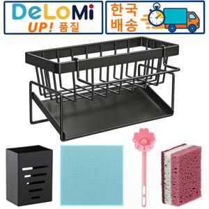 TEMU 다용도 주방정리 거치대 (벽걸이 가능) / 조립형 싱크대 수납랙 + 증정품 포함