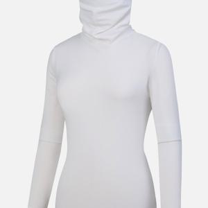 TEMU 여성 올인원 약기모 일체형 마스크넥 티셔츠 웜커버(W6WT20)