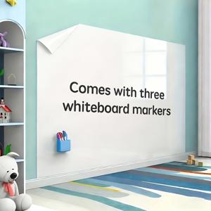 TEMU 재사용 가능한 흰색 보드, 녹색 보드, 검은색 보드 벽 스티커 롤, 필기구 포함, 사무실, 가정 또는 교실 장식에 적합, 사무실 벽 장식, 학용품