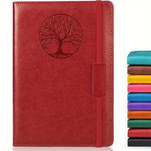 TEMU 남성과 여성을 위한 A5 하드커버 가죽 사무용 수첩, 256페이지, 일반 선, 여행, 비즈니스, 업무, 학교, 대학을 위한 작성 일지 5.7