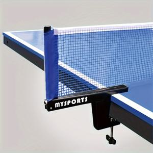 TEMU 철 재질 탁구 네트 및 포스트 세트 - 쉬운 클램프 온 탁구 네트 및 포스트 - 훈련, 경기 및 피트니스용 미끄럼 방지 너트 - 안전한 그립을 위한 견고한 금속 클램프, 블랙 - 싱글 팩