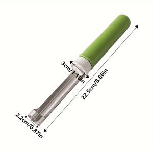 TEMU 1개 스테인리스 스틸 애플 코어러 및 필러 - 이중 기능 과일 피터, 인체공학적 손잡이, 날카로운 칼날, 코어 제거 및 과일 분리용 이상적, 추수감사절/크리스마스/할로윈 선물용 완벽한 주방 도구, 과일 필러