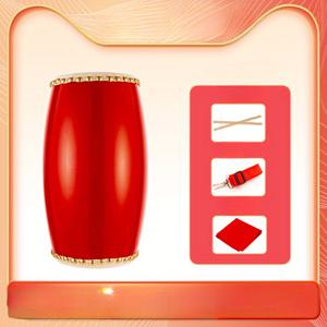 TEMU 전통 허리 드럼 소가죽 드럼 초보자용 양고안사이 성인 및 노인 허리 드럼 악기 도매