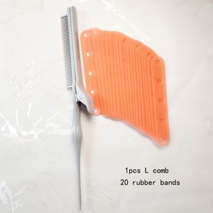 TEMU 2개입 전문가용 미용품 곱창기 미용실 미용사용 빗 | 머리끈, ABS 플라스틱 손잡이, 엉킴 방지 빗 타입