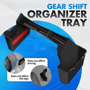 TEMU 2018-2024년형 JEEP Wrangler JL JLU 4xe 및 2020-2024년형 JT 센터 콘솔 오거나이저와 호환되는 3피스 기어 시프터 정리 트레이, JK/JKU에는 적용되지 않는 JEEP Wrangler 액세서리에 적합