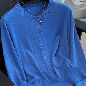 TEMU 2025 신상 여성용 레트로 단색 싱글브레스트 버튼 카디건 - 부드러운 긴팔 라운드넥 스웨터, 봄/여름용 기계 세탁 가능 레귤러 핏 캐주얼 & 오피스웨어, 내구성 있는 니트웨어, 다재다능한 스웨터, 클래식 니트, 통기성 원단, 버튼업 스웨터, 주말룩|오피스룩