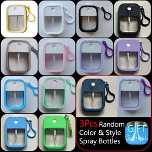 TEMU 3개 세트 1.29oz 미니 비건 핸드 살균제 스프레이 - 키체인 향수병 (알코올 함유) - 휴대용, 향기로운, 여행용 물 스프레이로 언제 어디서나 손을 상쾌하고 깨끗하게 유지, 랜덤 색상