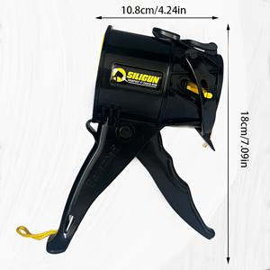 TEMU 수동 실리콘 실란트 건 - 휴대용 인체공학적 ABS 플라스틱 코팅 도구, 조절 가능한 노즐로 정밀 제어 가능, 다목적 접착제 및 실란트 어플리케이터, DIY 및 건설 장비용, 사용자 친화적인 디자인, 내구성 있는 구조