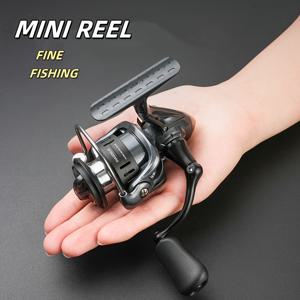 TEMU 내구성 강한 금속 미니 회전 낚시릴 - 5.2:1 기어 비율, 최대 드래그 7kg, 볼 베어링, 초경량 알루미늄 합금, 낚시 및 아이스피싱용 (블랙), 세련된 디자인, 부드러운 핸들링, 컴팩트 설계, 정밀 공학, 아웃도어 스포츠맨