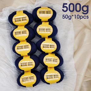 TEMU 메리노 울 얀 스케인 10개 세트, 각 50G, 뜨개질 및 코바늘 뜨기에 적합. 95% 메리노 울 및 5% 폴리에스터 재질, 다양한 색상으로 제공, 스웨터, 코트, 스카프, 모자, 숄 및 조끼 제작에 적합, 총 500G|스카프|뜨개실