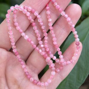TEMU 약 125개 3mm AAA 천연 핑크 로도나이트 비즈 | DIY 주얼리 만들기용 | 스타일 | 팔찌, 목걸이 & 귀걸이에 이상적 | 발렌타인데이, 크리스마스, 칠석 선물 아이디어 | 하트 차크라 & 처녀자리 탄생석 | 부드러움과 균형을 더하는 여성 디자인에 완벽