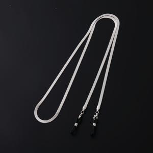 TEMU 독특한 실버 지그재그 안경 체인, 플랫 슬림 내구성 안경 끈, 편안함 튼튼한 금속감 코드, 산화 방지 스테인리스 스틸 독서 안경 홀더, 일상 업무 및 ID 카드 분실 방지 경량 바디 허깅 장시간 착용 액세서리, 0. 다목적