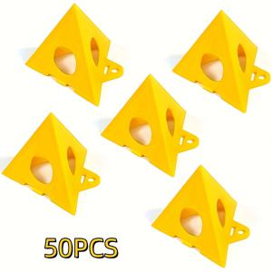 TEMU 50개 그림 스탠드 | 캐비닛 도어 스탠드 및 페인트 트레이 - 캔버스 지지 및 붓기용 미니 콘 삼각대 - 예술 프로젝트 홈 용품, 인형의 집용 미니어처 아이템, 공예용 미니어처 아이템, 인형용 미니어처 아이템