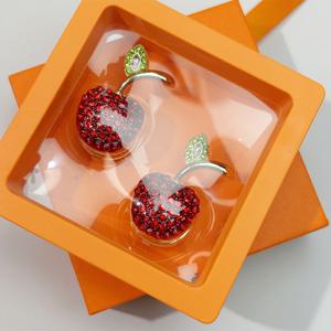 TEMU 2개입 애플 장식 셔츠 버튼 커버 | 우아한 구리 라인스톤 버튼, 플립오버 디자인, 바느질 불필요, 비즈니스 복장 및 휴일 선물로 이상적