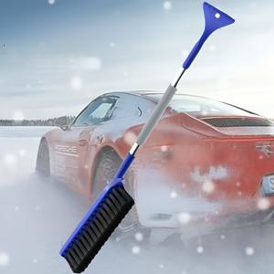 TEMU 2-in-1 차량용 눈삽과 아이스픽 - 인체공학적 폼 핸들 및 분리형 아이스픽 헤드 - 헤비듀티 겨울용 눈 제거 도구, 미끄럼 방지 그립, 올인원 눈솔과 삽, 차량, 진입로, 보도에 적합 - 보관 및 유지 관리가 쉬움 (페인트 안전) - 아이스픽 부착이 가능한 다기능 눈솔, 차량용 눈 제거기, 눈 긁개, 지붕 눈 도구, 차량용 눈삽