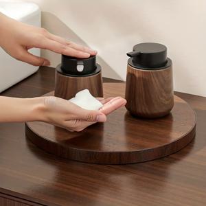 TEMU 2개/1개 폼 프레스, 욕실 비누 디스펜서, 핸드산리처, 월넛 색상, 욕실 용품, 홈 , 완벽한 휴일 선물, 할로윈, 크리스마스