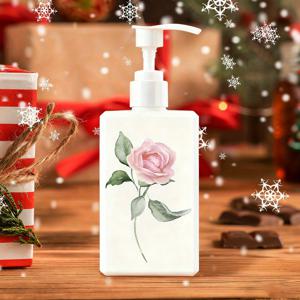 TEMU 200ml (7oz) 프린트 테마 폼 펌프 디스펜서 1개입. 손세정기, 샴푸, 샤워 젤에 적합합니다. 가정용품, 홈 데코에 훌륭한 추가품이며 추수감사절, 크리스마스, 새해 및 기타 축제 행사에 훌륭한 선물입니다.