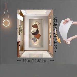 TEMU 스크래치 방지 아크릴 HD 프레임리스 거울 단품 #직사각형 심플 디자인 @ 가볍고 스타일리시함 # 옷장 HD 전신거울 # 접착식 프레임리스 욕실거울 # 호텔 세면대 HD 거울 # 침실 화장대 화장거울 # 드릴 필요 없음 # 변형 없음 # 파손 방지 # 초간단 설치 # 장면 장식|전신거울