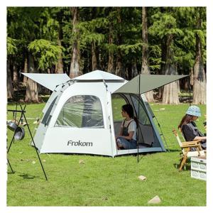 TEMU 캠핑 원터치텐트 육각텐트 자동텐트 오토 간편피칭 5-8인용 텐트