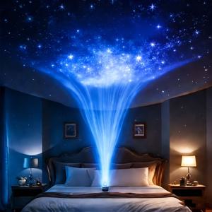 TEMU 별하늘 프로젝터 램프, USB 전원, 컬러 체인징, 룸 데코 LED 조명, 침실 분위기 조명, 배터리 불필요, 실내 조명, 휴일 분위기 조명, 이상적인 선물 선택|무드등