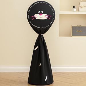 TEMU 만화 스타일 고양이 프린트 선풍기 커버, 가정용 스탠딩 선풍기용 방진 커버, 반 밀폐 및 완전 밀폐형 전기 선풍기 보호, 선풍기 보호 슬리브, 모던 패브릭 홈 데코, 바닥 선풍기 및 천장 선풍기 모두에 적합, 내구성 있는 보호|실링팬|서큘레이터선풍기