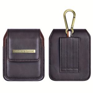 TEMU 폰 케이스: PULOKA 폰 홀스터 벨트백 가죽 휴대폰 파우치 백 남성용 갤럭시 Z 플립 5/4/3/2