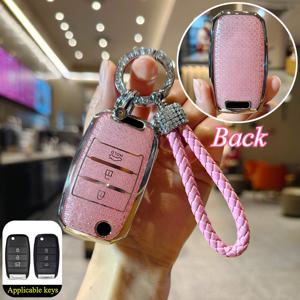 TEMU TPU 차량 키 케이스 커버 (3개의 버튼 포함), K5, K3, KX3, Rio, Optima 등 KIA 모델과 호환, 키리스 엔트리용으로 설계됨