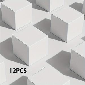 TEMU 승화 머그용 화이트 선물 상자 12개 세트 (각 면 4.72인치), 생일, 결혼식 및 휴일 선물에 적합한 접이식 종이 포장