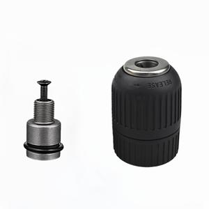 TEMU 1/2인치 육각 소켓 드릴 비트 척 2개 세트, 자동 잠금 키리스 디자인, 금속 드릴 척 컨버터, 전동 렌치 호환, 2.0mm(0.08인치)에서 13mm(0.51인치)까지의 비트를 지원