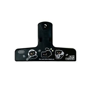 TEMU 귀여운 카와이 검은 고양이 플라스틱 바인더 클립, 탭 섹션 및 텍스트 포함 - 다기능 메모 홀더, 저널, 플래너, 스크랩북, 사무용품, 노트북 호환