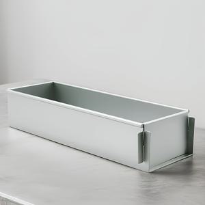 TEMU 알루미늄 & 치즈케이크 베이킹 팬 - 직사각형, 분리형 칸막이, 완벽한 무스 케이크를 위한 안정적인 베이스 - 내구성 있는 주방 필수품, 수제 공예, 이동식 버클, 분리형 배플