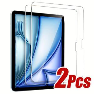 TEMU iPad Air 11인치 M3 2025 및 M2 2024 (iPad Air 7/6세대)용 스크린 보호 필름 2매입 (강화 유리, Apple Pencil Pro, 케이스 호환), 스크래치 방지 및 고화질 제공