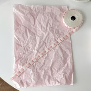 TEMU 로맨틱 핑크 하트 리본 선물 포장지 - 하트 모양 리본 포함, 여성, 여자친구를 위한 우아한 모든 기념일 선물 포장 - 발렌타인데이, 크리스마스, 부활절 - 내구성 있는 리본