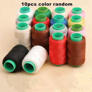 TEMU 10색 두꺼운 데님 실 | 청바지, 퀼트, 가방 및 의류 수선용 3중 헤비 듀티 재봉실 | 폴리에스터, 혼합 색상