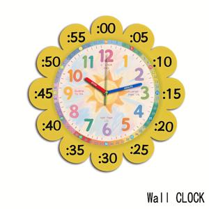 TEMU 1개 특이한 시계, 컬러풀 태양 디자인 벽시계, 불규칙한 커팅 창의적인 컬러풀 디지털 태양 시계, 무소음 쿼츠 특이한 나무 시계, 침실 거실 사무실 주방 욕실용, 크리스마스 추수감사절 새해 개학 시즌 선물, 배터리 구동 (배터리 미포함)|시계|벽시계|벽시계