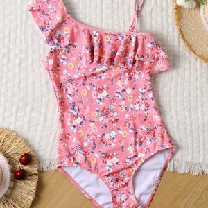 TEMU 여아 패션 스포츠 해변 파티 원피스 수영복|레쉬가드|래시가드