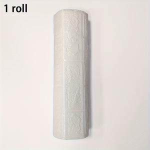 TEMU 포트레이트 방향의 불규칙한 모양의 PS 폴리스티렌 장식 타일, 침실 및 집 장식용 방수 벽 스티커, 1롤 (5m 길이)을 붙이는 3D 폼 자차식 벽 타일