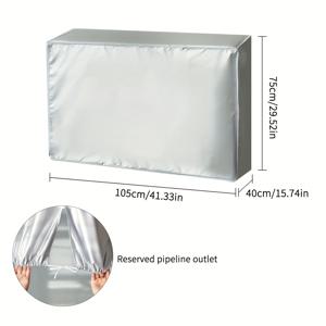 TEMU 야외 에어컨 실외기 커버, UV 보호, 휴가철 전용, 완전 밀폐형 커버, 햇빛 가리개, 다양한 크기로 제공|실외기커버|실외기없는에어컨|에어컨커버