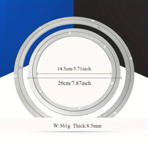 TEMU 화이트웨어 내구성이 뛰어나고 부드러운 알루미늄 턴테이블, 알루미늄 합금 턴테이블, 식탁 턴테이블, 가구 턴테이블, 저소음 식탁, 알루미늄 턴테이블