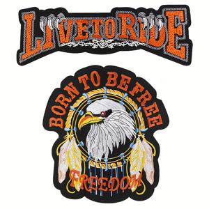 TEMU 2개-독수리 자수 패치-다기능 다림질/바느질, 청바지, 재킷, 모자 및 가방에 호환되는 열 프레스-튼튼한 바느질 액세서리