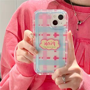 TEMU 폰 케이스: 체크무늬 신형 TPU 충격방지 케이스, 애플 아이폰 15/14/13/12/11/XS/XR/X/7/8/Pro/Plus/Pro Max 호환