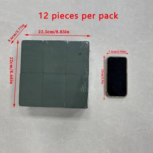 TEMU 12개입 - 고밀도 드라이 플라워 머드, 웻 플라워 머드 꽃다발 꽃꽂이 재료, 꽃바구니 꽃가게 플라워 머드, 꽃 액세서리|소품샵