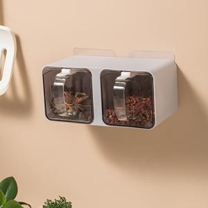 TEMU 벽걸이형 풀아웃 향신료 보관함, 보이는 향신료 정리함, 간편한 설치, 다기능 주방 조미료 분류함