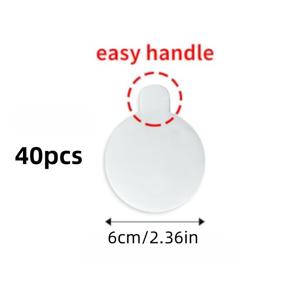 TEMU 신제품 핸드 토른 원형 양면 테이프, 핸들 원형 양면 테이프, 나노 무봉합 접착제, 성형 아크릴 양면 테이프, 투명 접착제, 완벽한 공예 및 DIY 프로젝트용