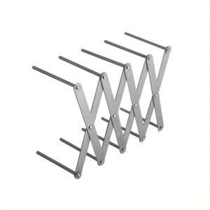 TEMU 1개 조절 가능한 스테인리스 스틸 냄비 뚜껑 홀더 - 접이식 다기능 주방 수납 선반, 공간 절약형 내구성 배수 수납 솔루션, 다양한 뚜껑용 안전 홀더, 주방 수납 선반, 크리스마스 할로윈 휴일 선물